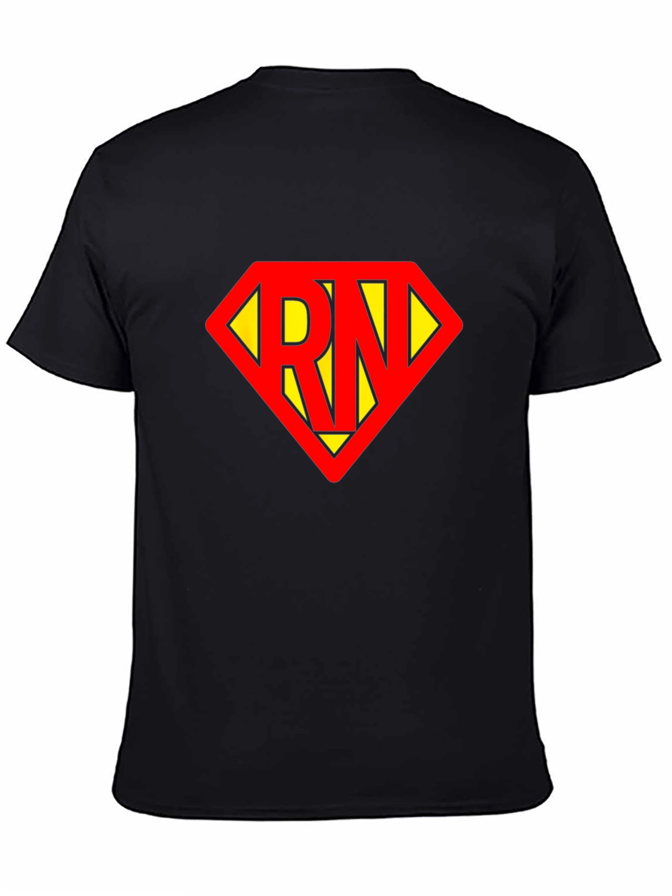 RN Superhero T-Shirt - Black Cotton Tee