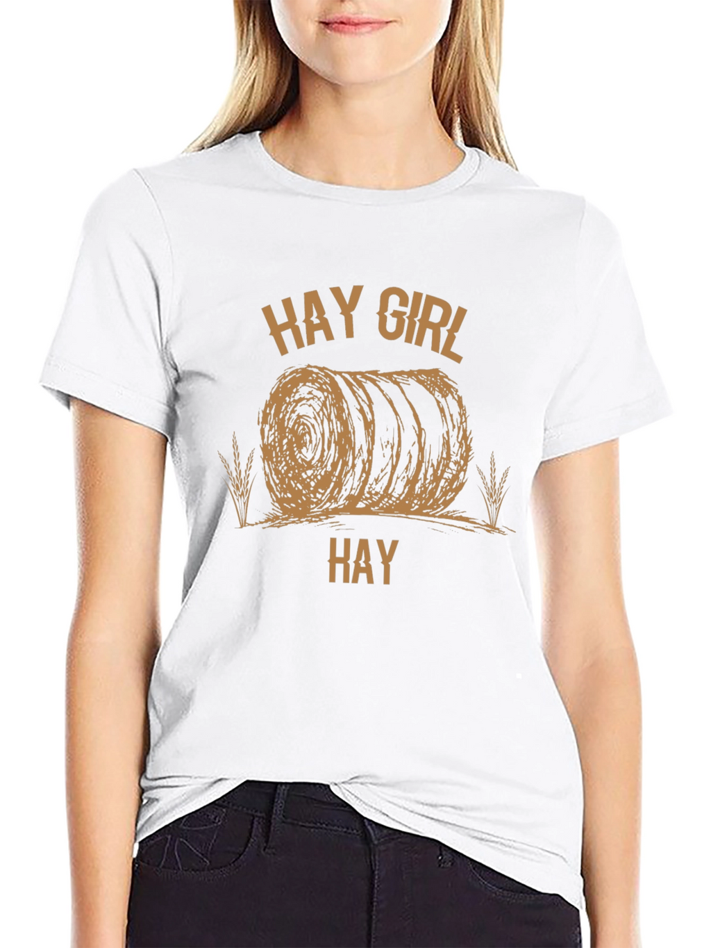 Hay Girl Hay Black T-Shirt - Farm Life Tee