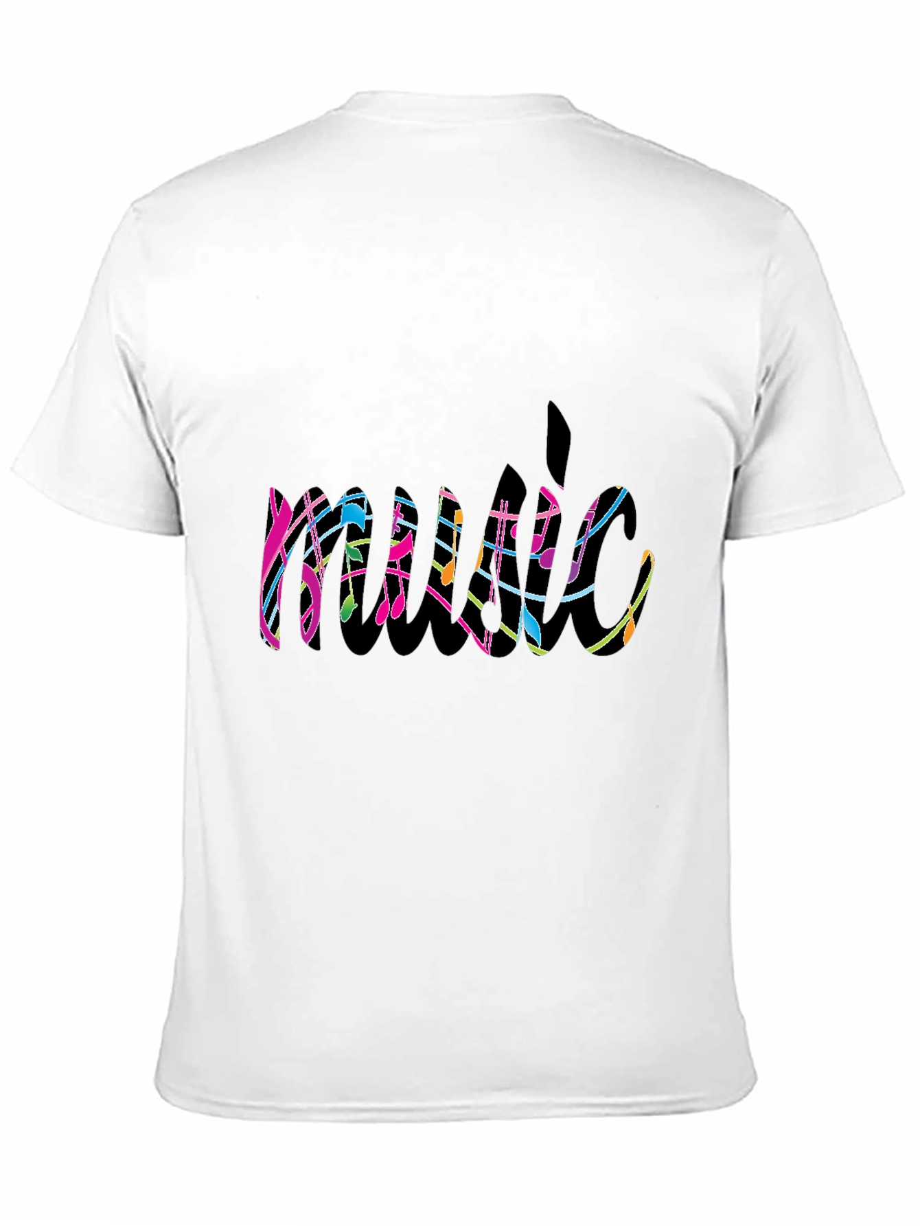 Music Notes T-Shirt - Colorful Design