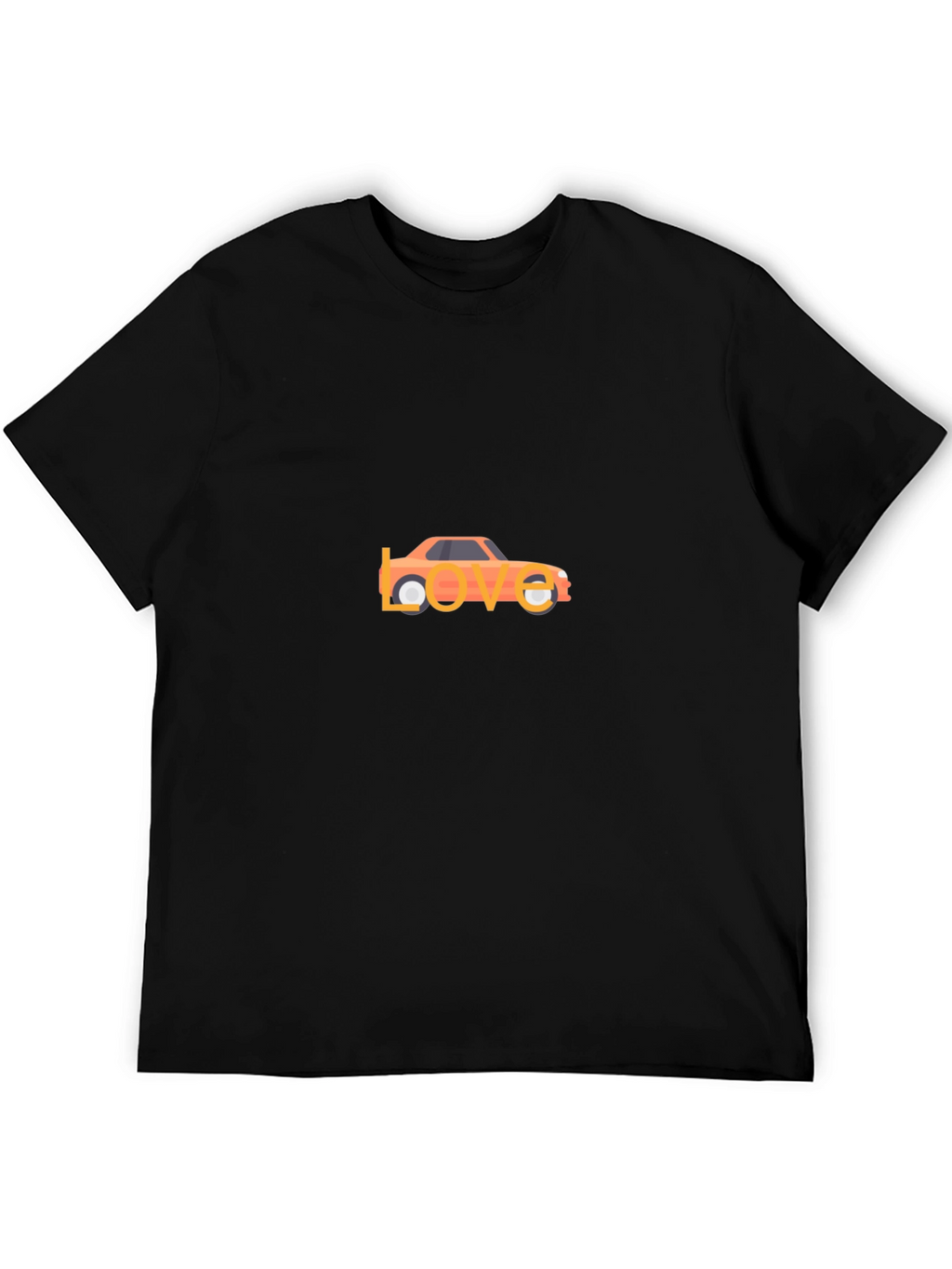 Car Love Graphic T-Shirt - Black