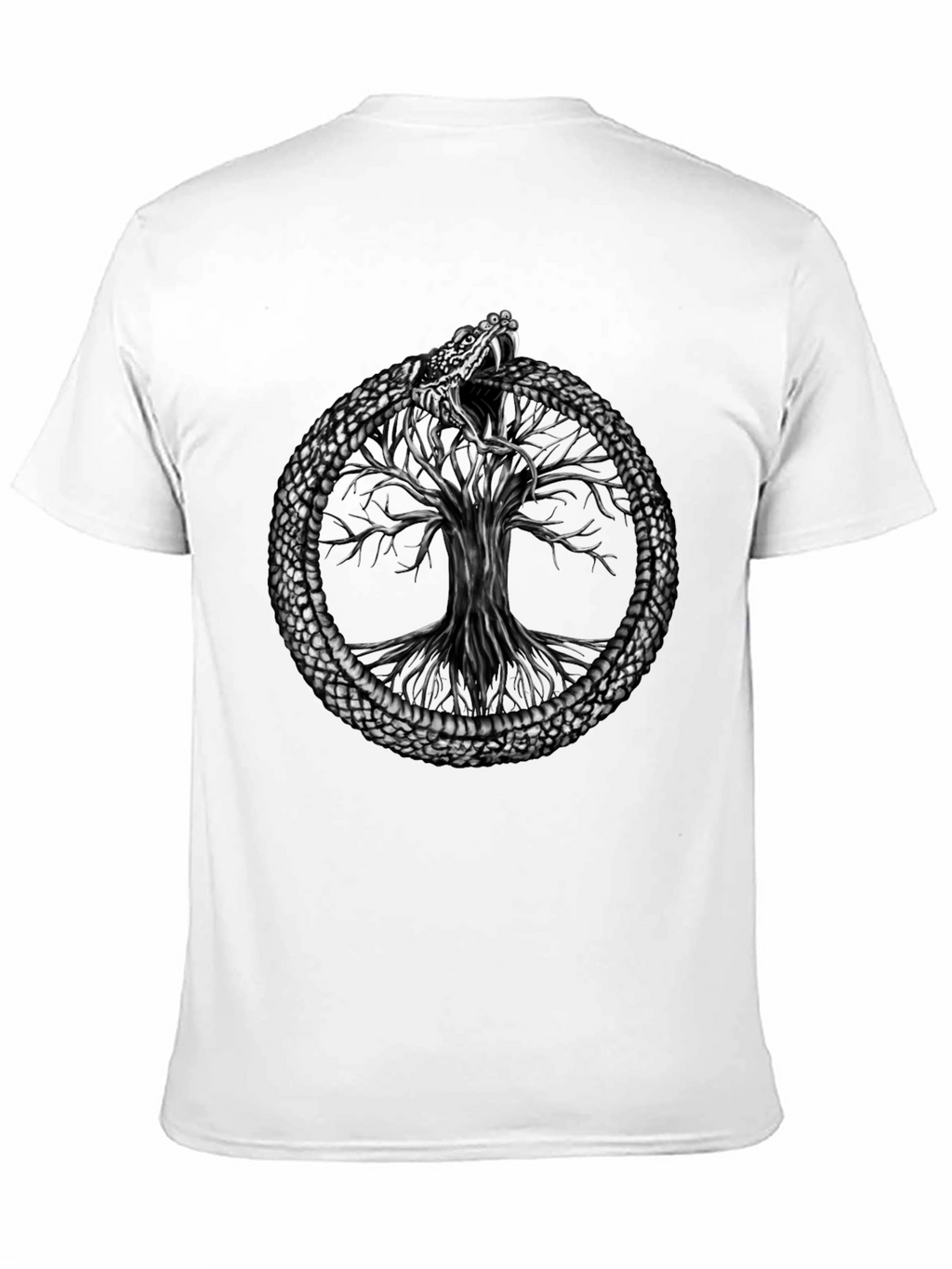 Ouroboros Snake Tree of Life Graphic Tee