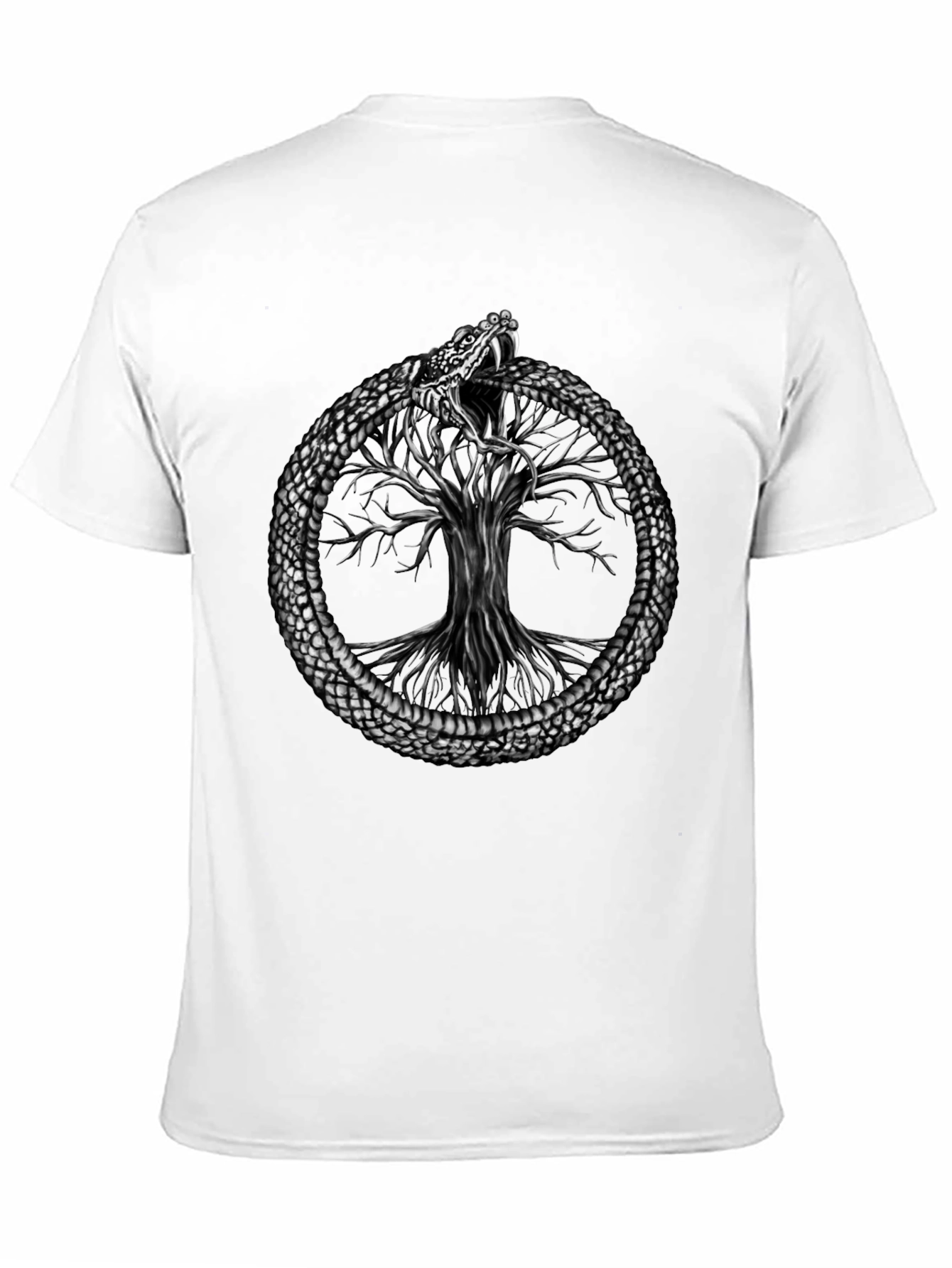 Ouroboros Snake Tree of Life Graphic Tee