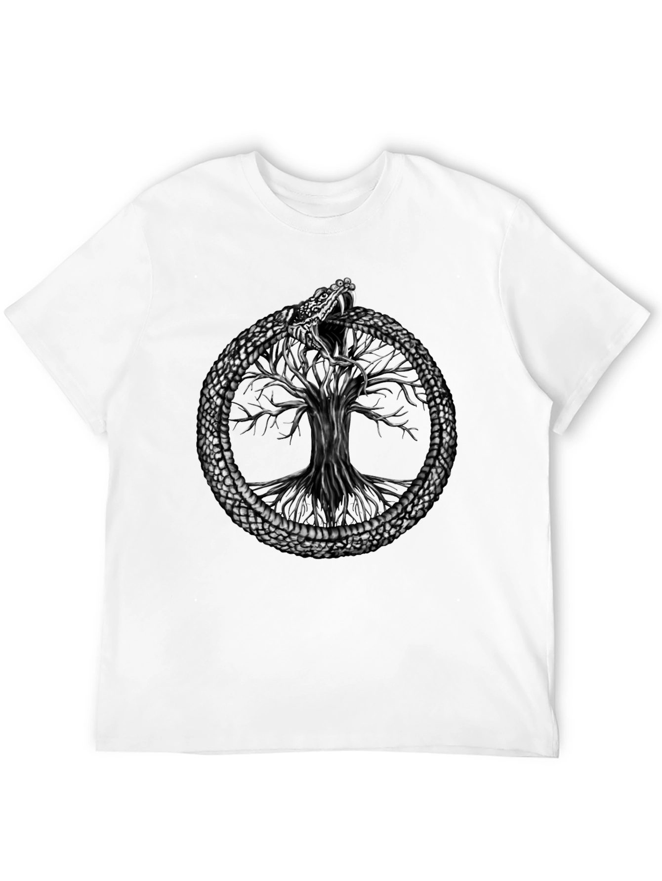Ouroboros Snake Tree of Life Graphic Tee