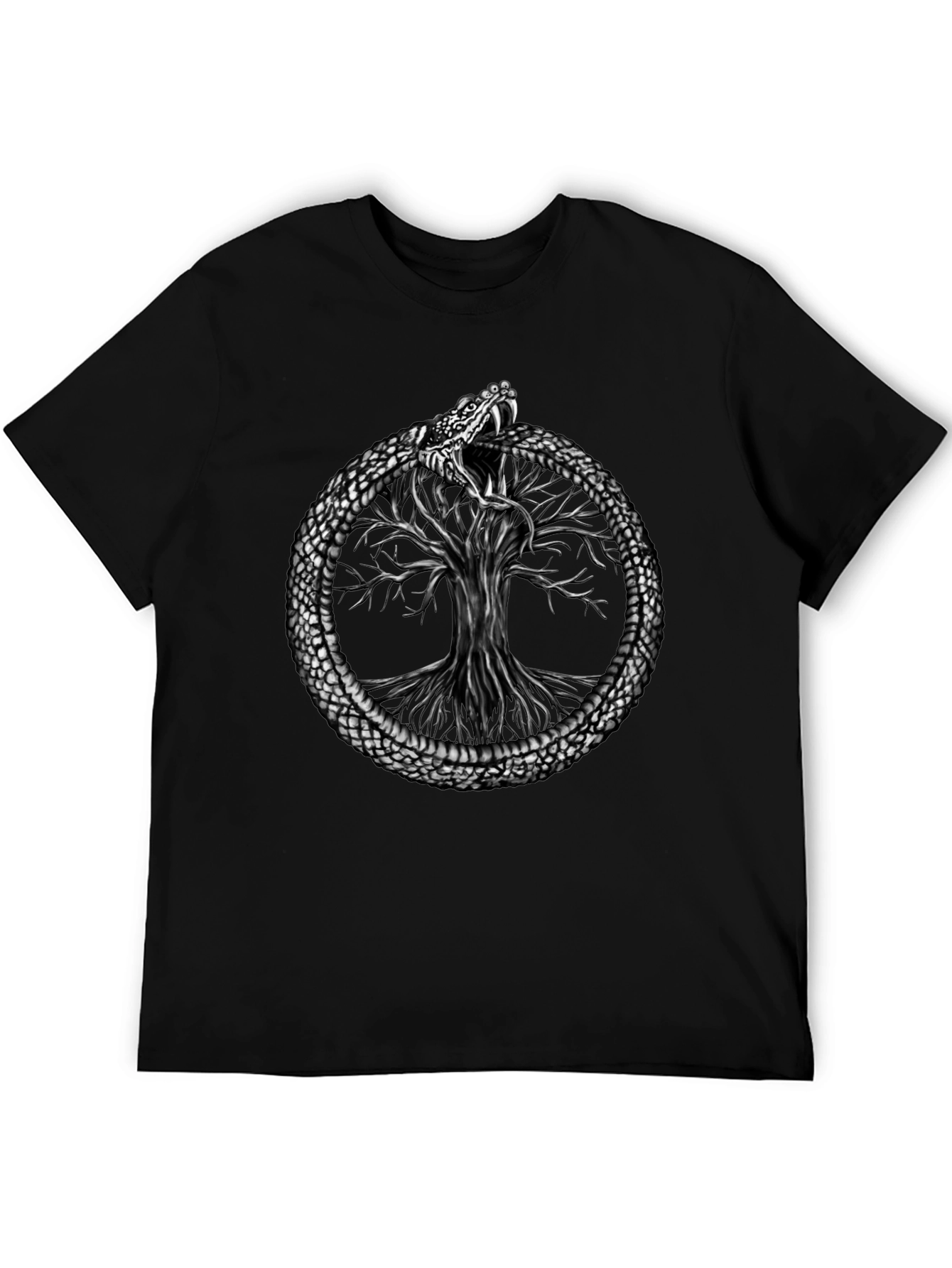Ouroboros Snake Tree of Life Graphic Tee