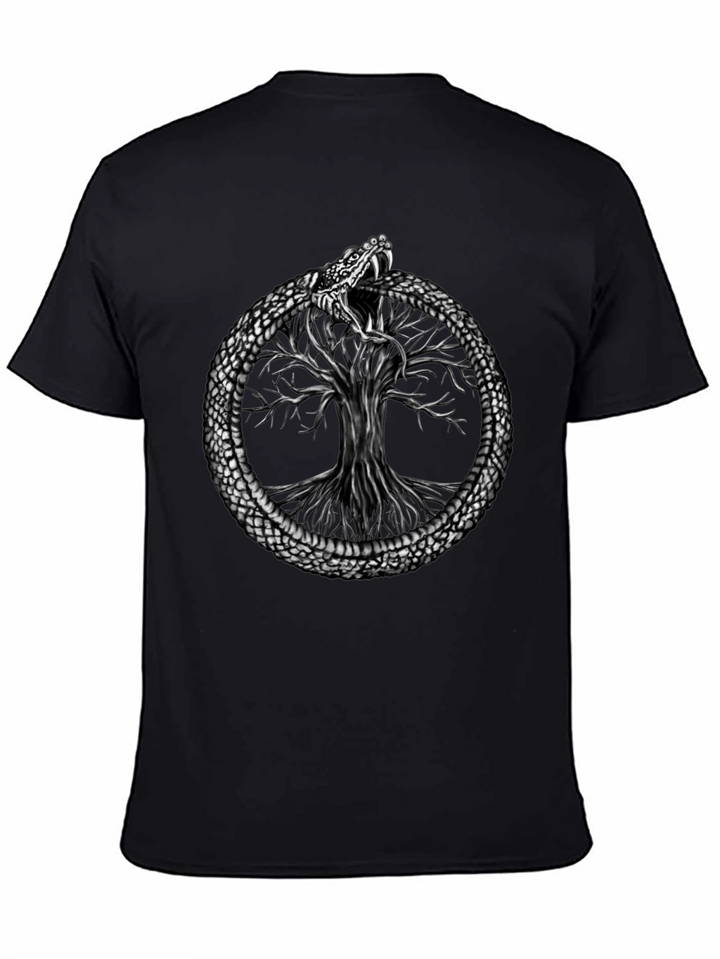 Ouroboros Snake Tree of Life Graphic Tee