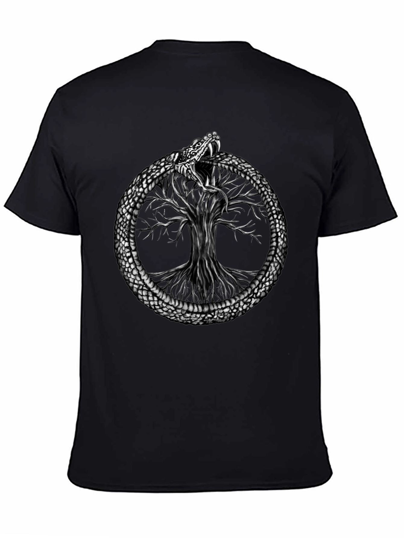 Ouroboros Snake Tree of Life Graphic Tee