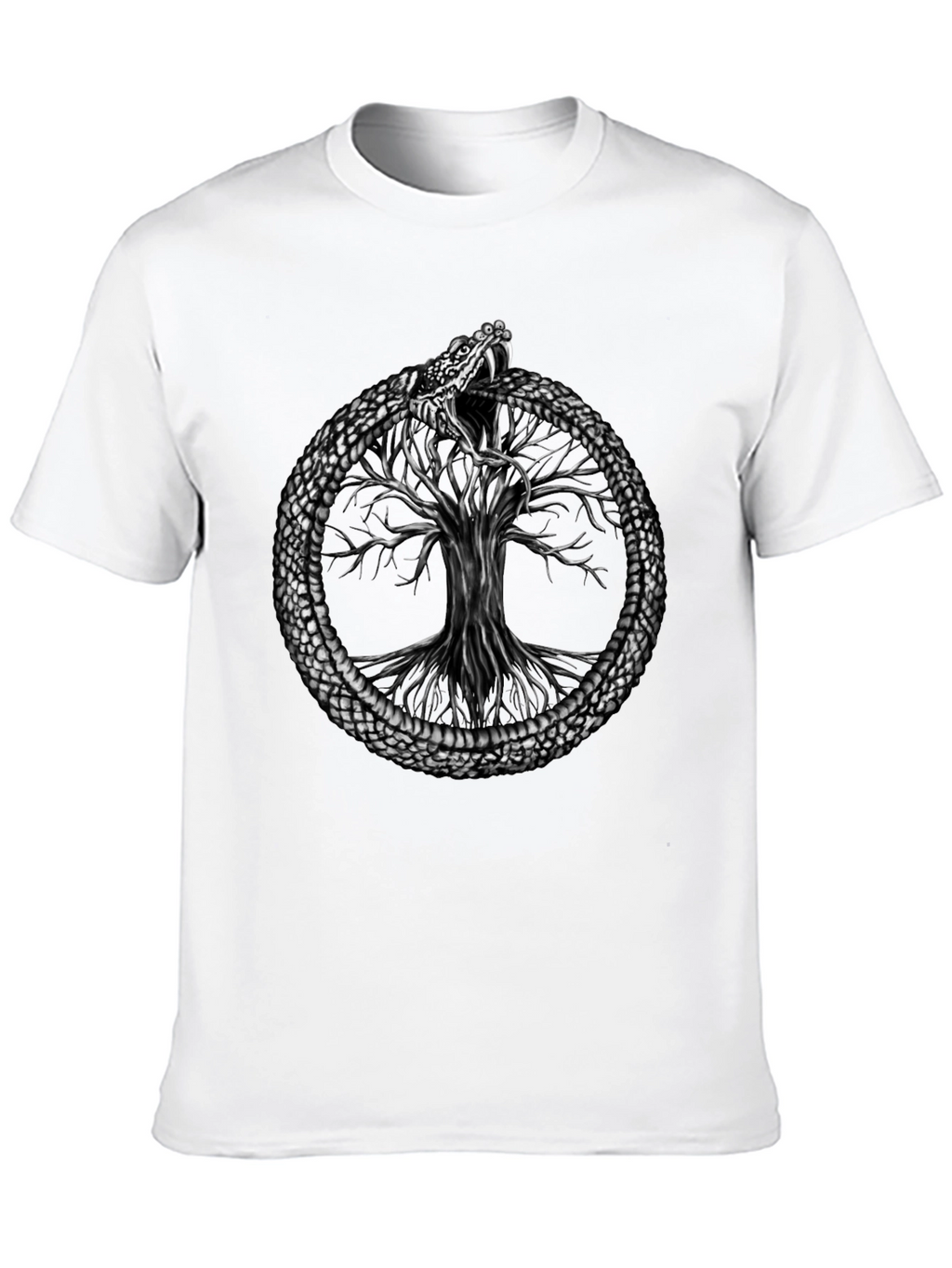 Ouroboros Snake Tree of Life Graphic Tee