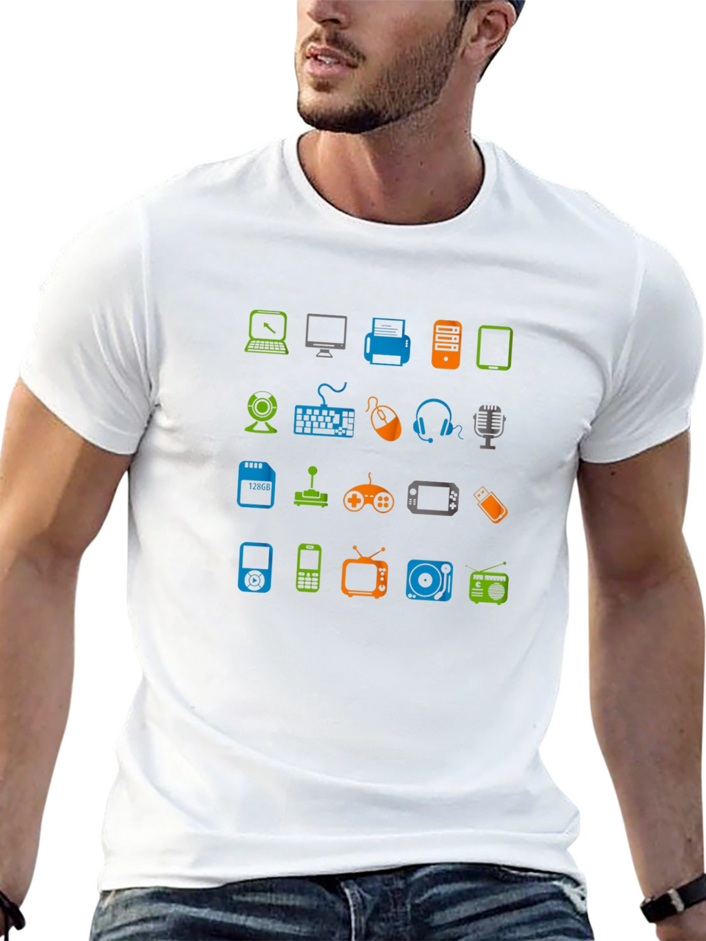 Tech Gadgets T-Shirt - Geek Chic Style