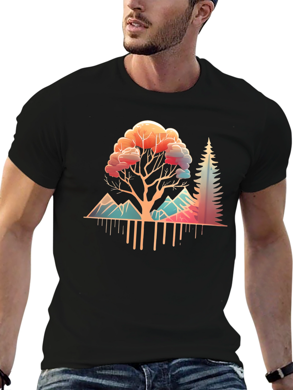 Nature Inspired Graphic Tee