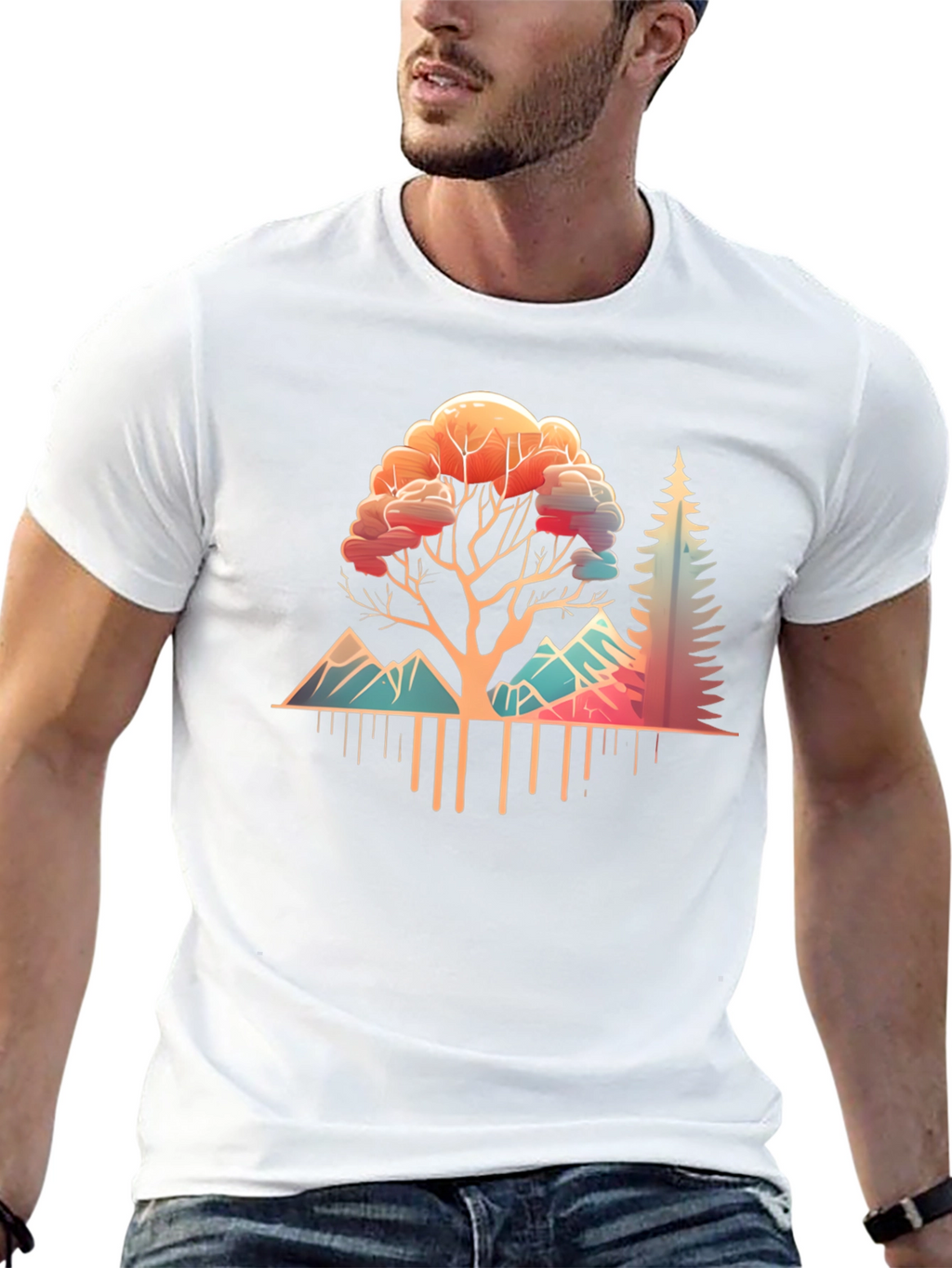 Nature Inspired Graphic Tee