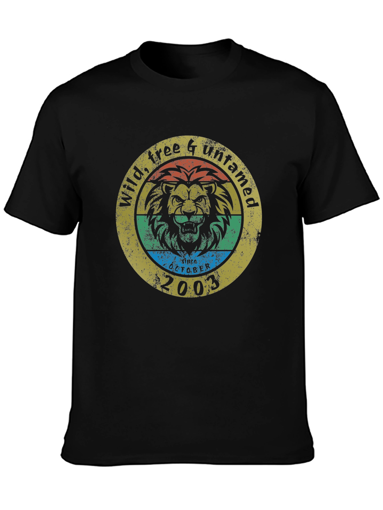 Wild Free & Untamed Lion T-Shirt - Born in 2003