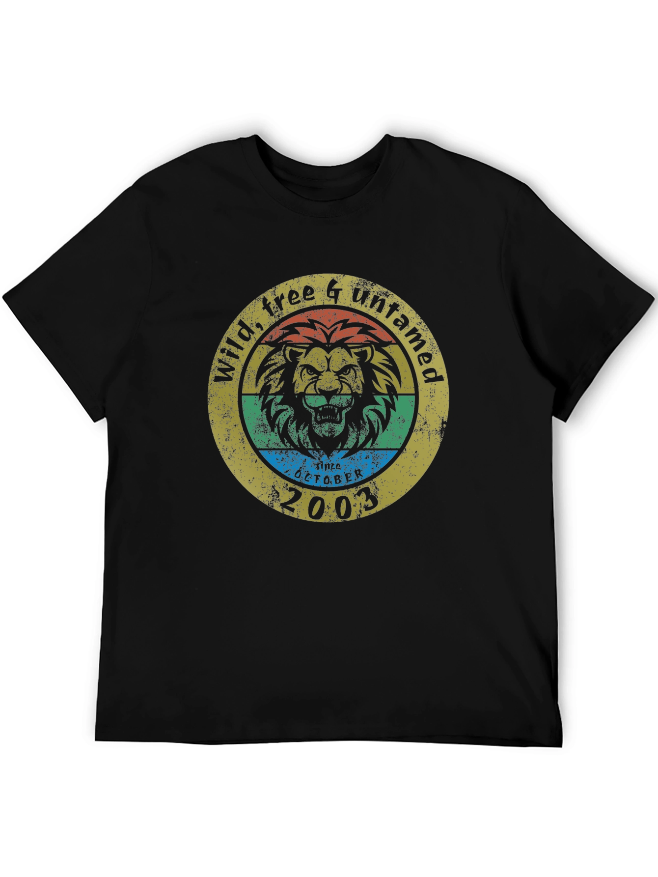 Wild Free & Untamed Lion T-Shirt - Born in 2003