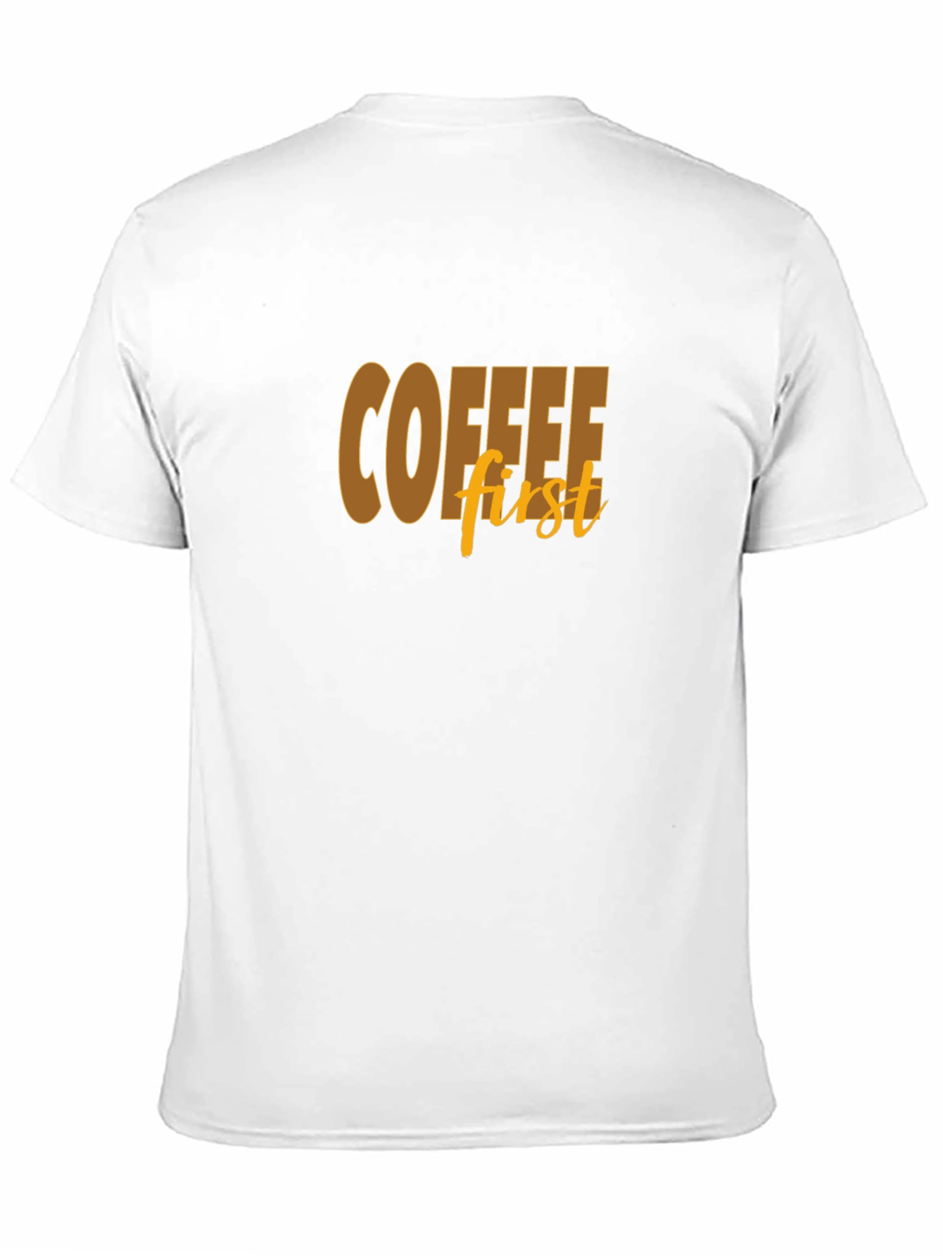 Coffee First Graphic Tee - Soft Cotton Blend