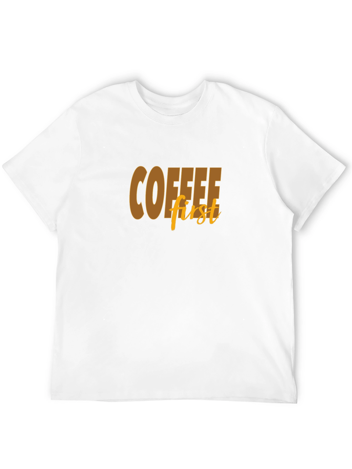 Coffee First Graphic Tee - Soft Cotton Blend