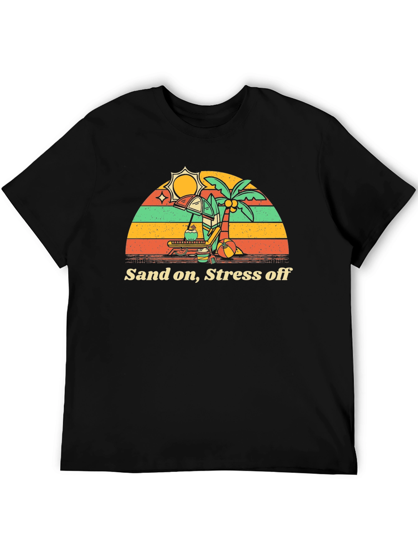 Sand On Stress Off Beach Vacation T-Shirt