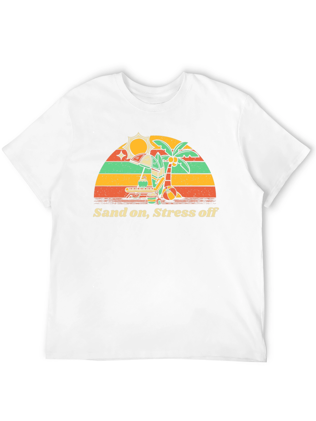 Sand On Stress Off Beach Vacation T-Shirt