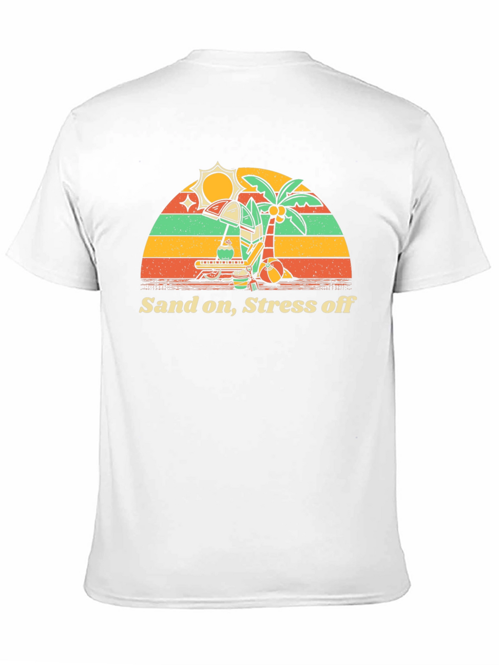 Sand On Stress Off Beach Vacation T-Shirt