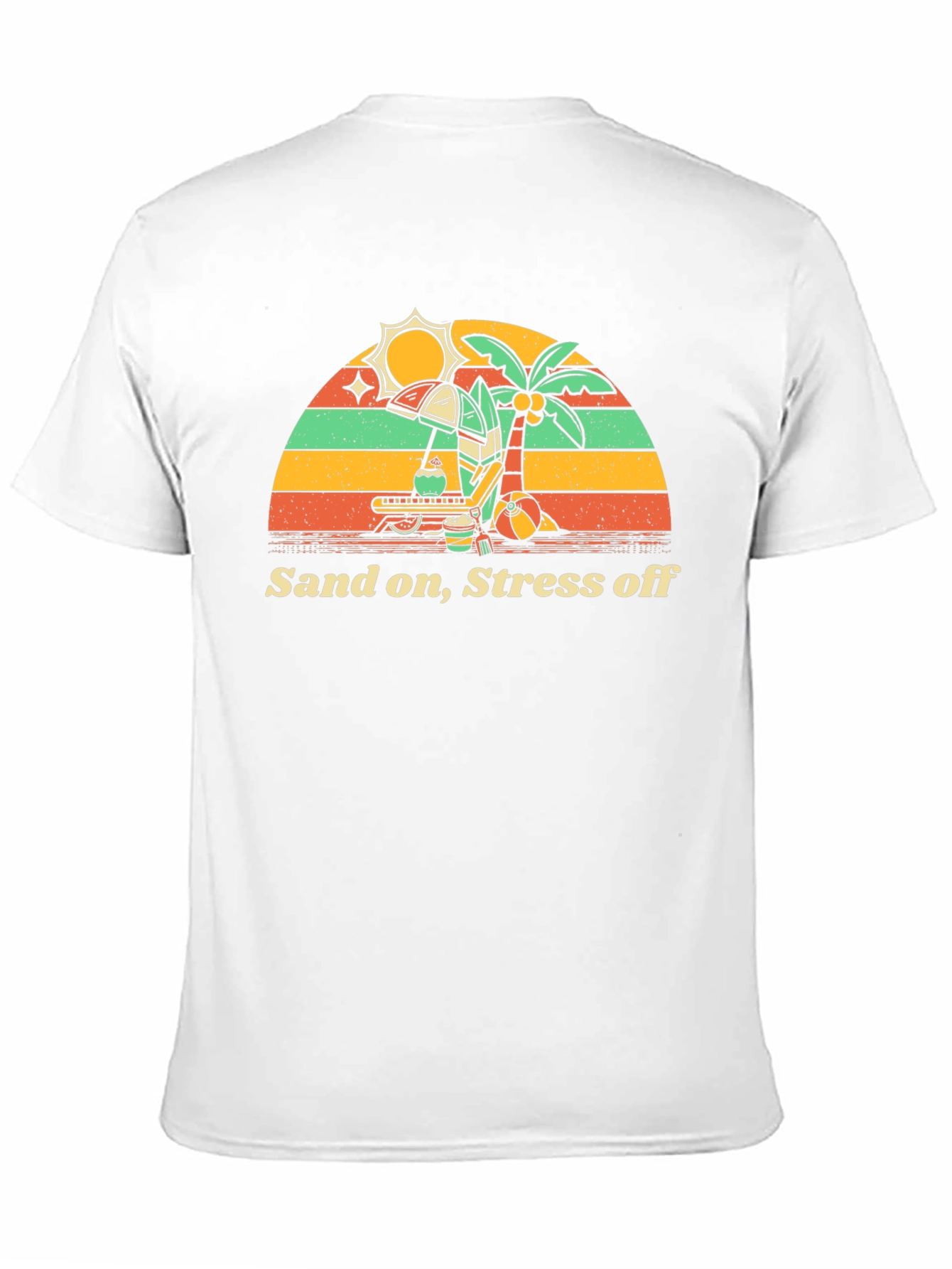 Sand On Stress Off Beach Vacation T-Shirt