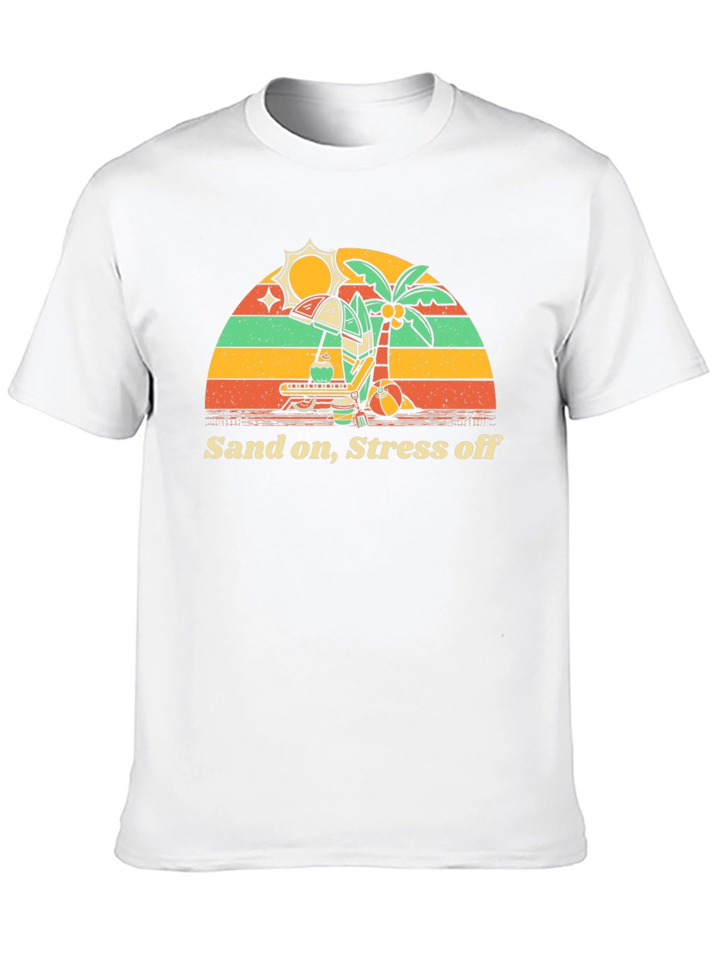Sand On Stress Off Beach Vacation T-Shirt