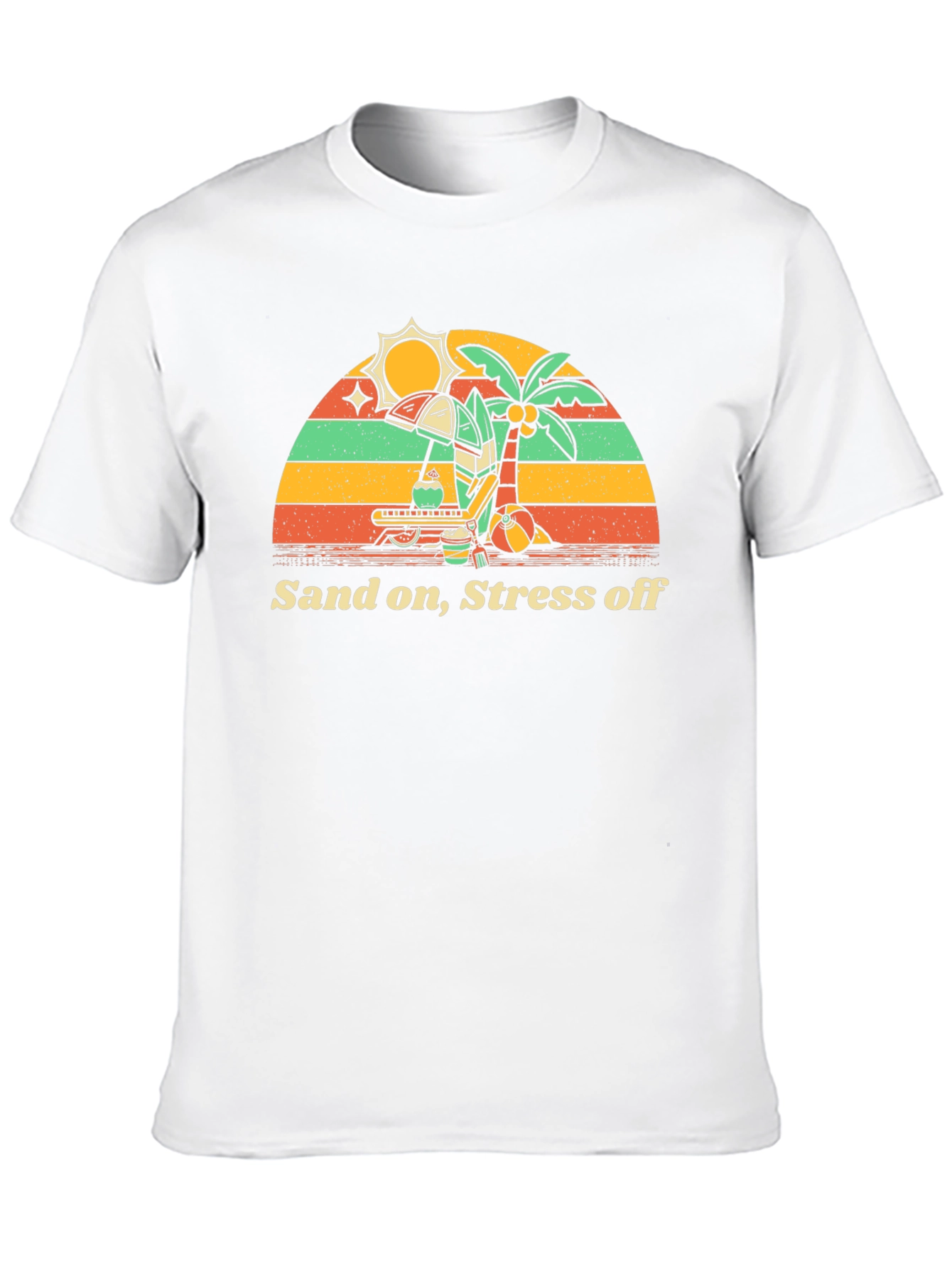 Sand On Stress Off Beach Vacation T-Shirt