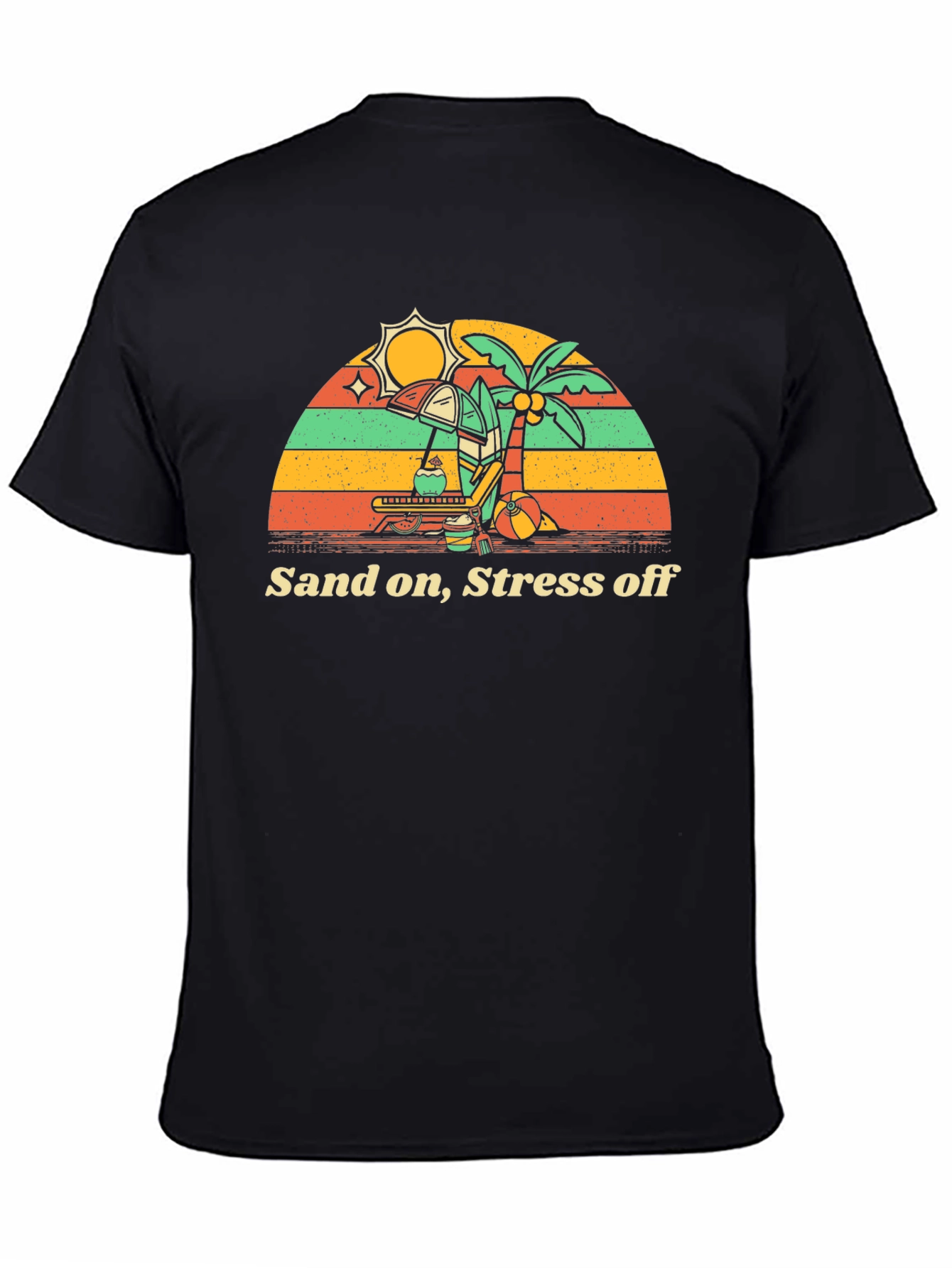 Sand On Stress Off Beach Vacation T-Shirt