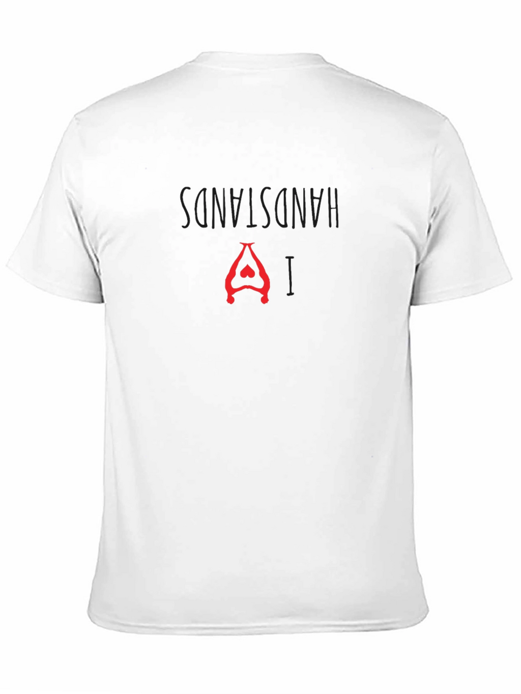 Hands Stand Yoga Pose Graphic Tee - Black