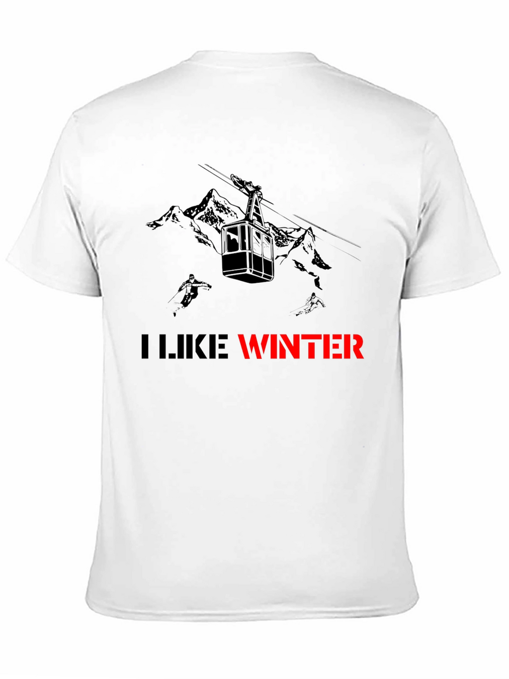 I Like Winter Graphic Tee - Black
