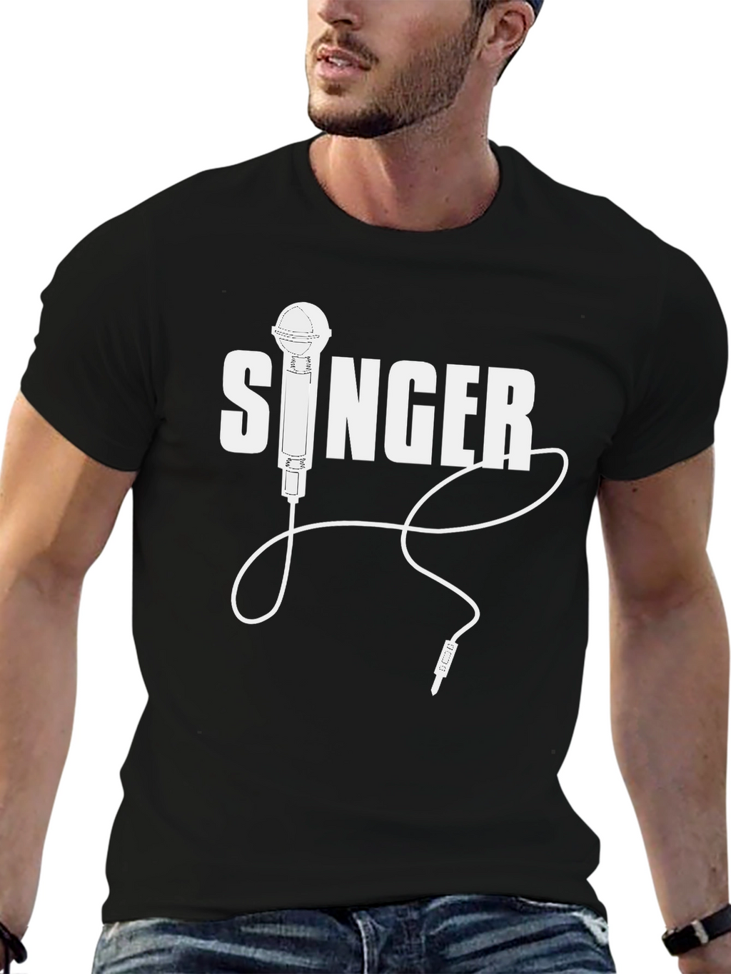 Singer T-Shirt - Microphone Design