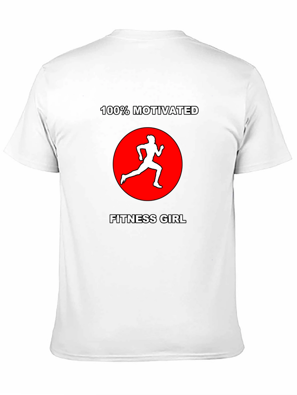 Motivated Fitness Girl Black T-Shirt