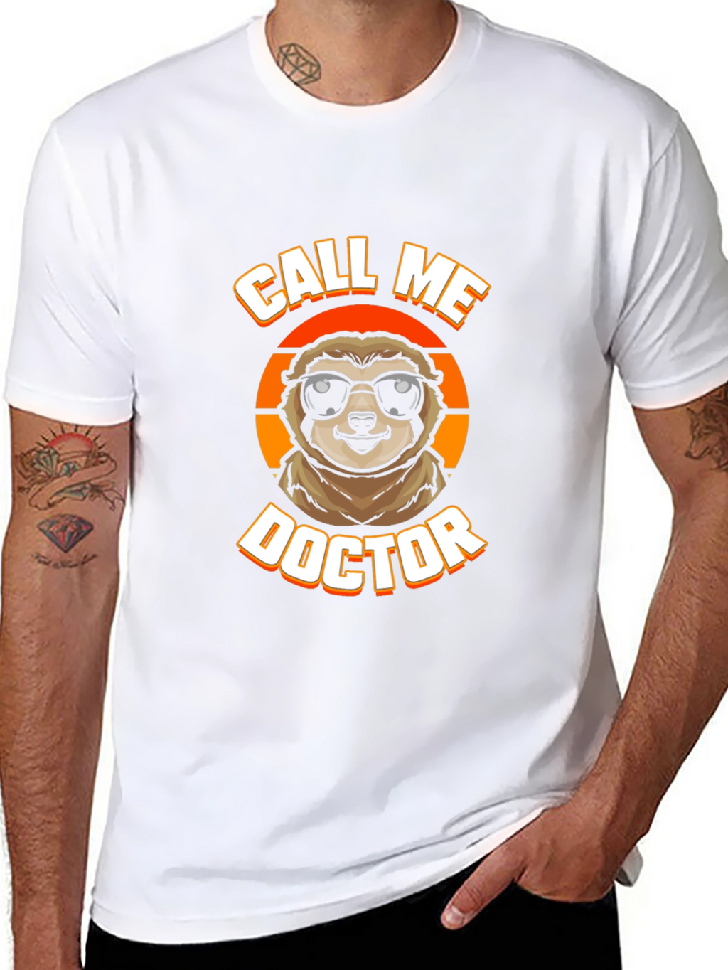 Call Me Doctor Sloth Graphic Tee