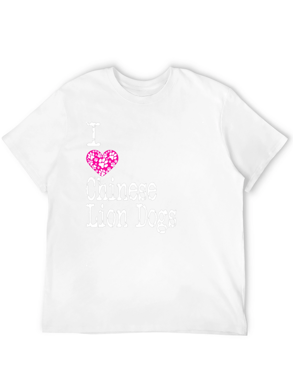 I Love Chinese Lion Dogs T-Shirt
