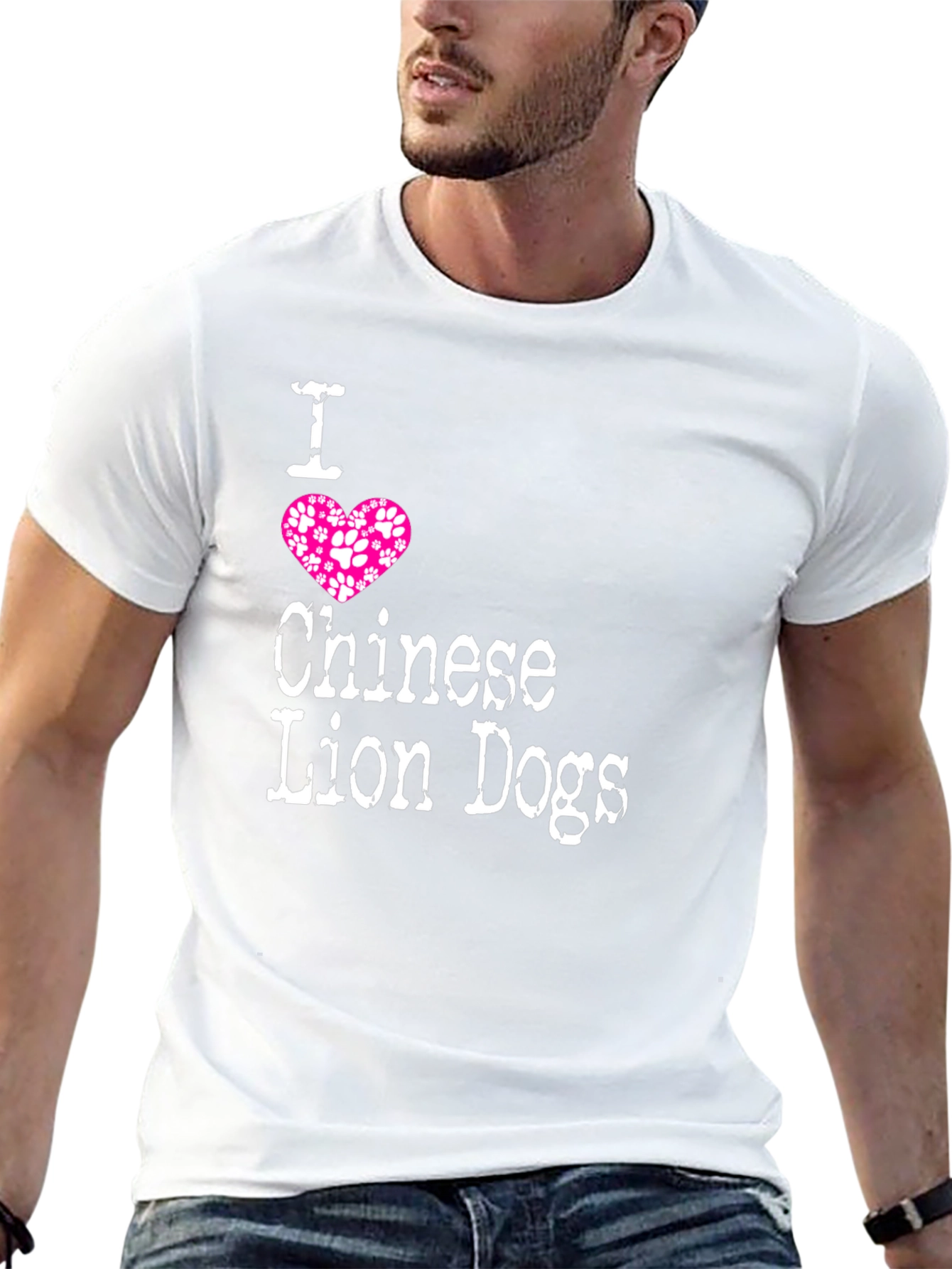 I Love Chinese Lion Dogs T-Shirt