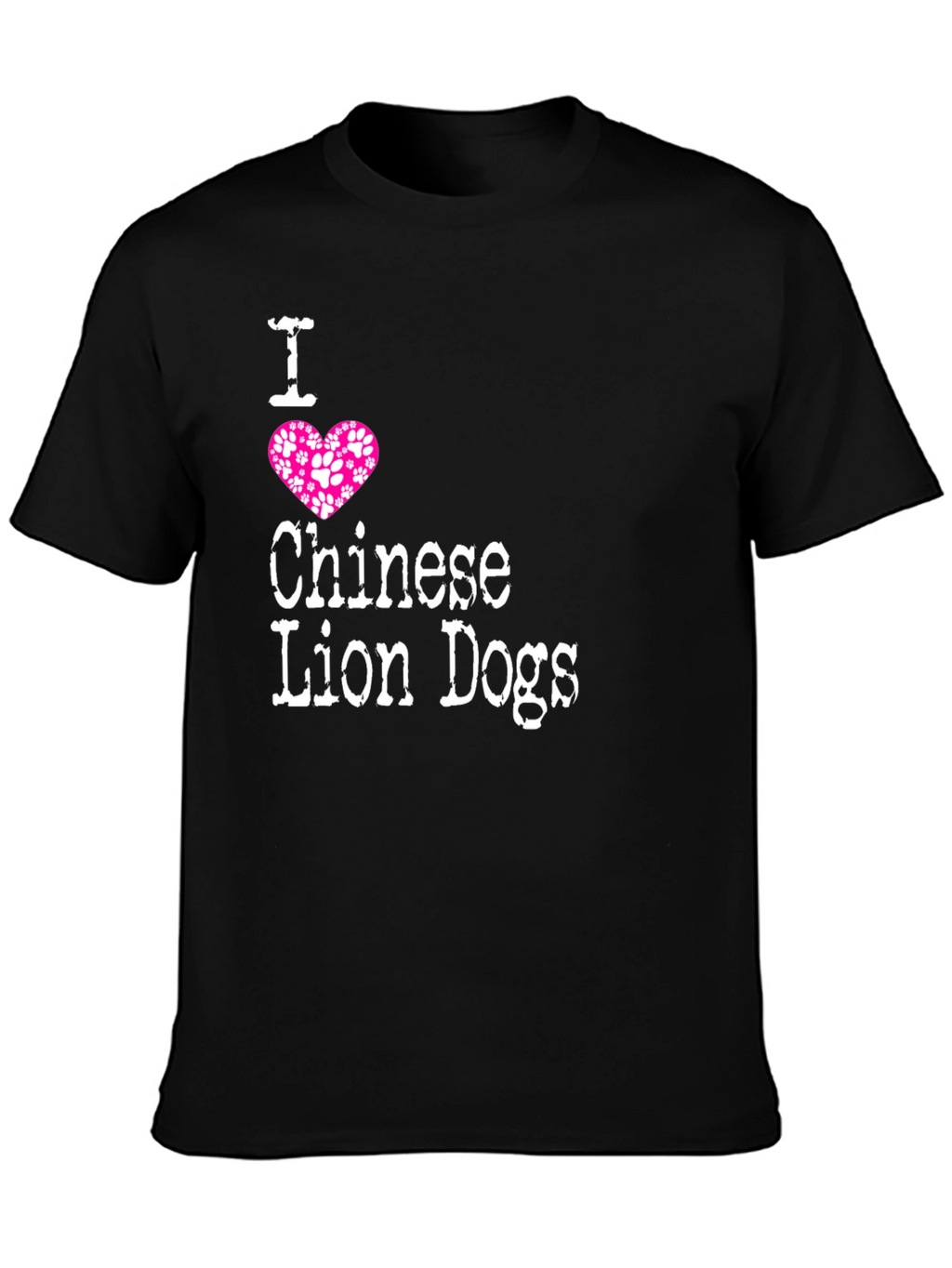 I Love Chinese Lion Dogs T-Shirt