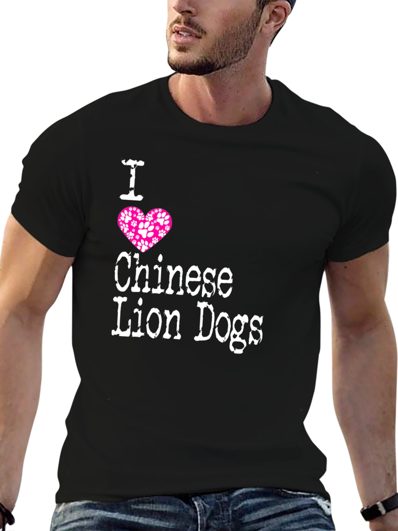 I Love Chinese Lion Dogs T-Shirt