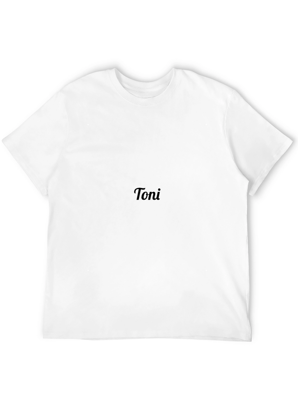 Mens Black Custom Toni T-Shirt