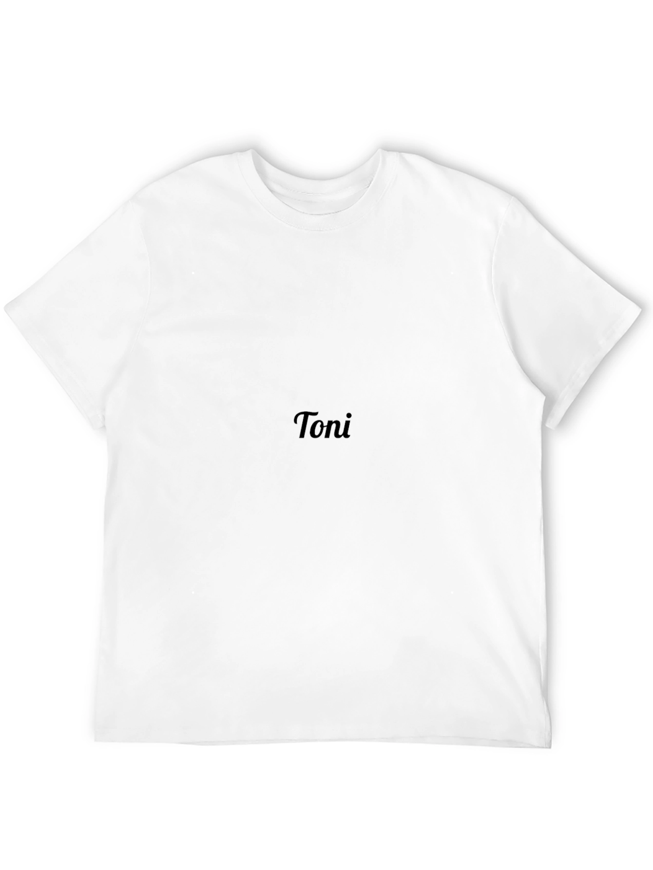 Mens Black Custom Toni T-Shirt