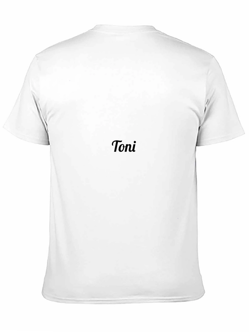 Mens Black Custom Toni T-Shirt