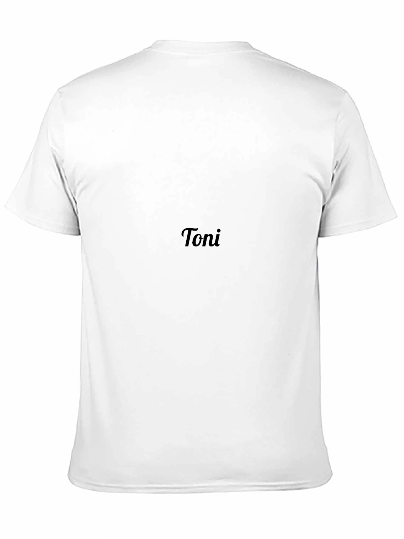 Mens Black Custom Toni T-Shirt