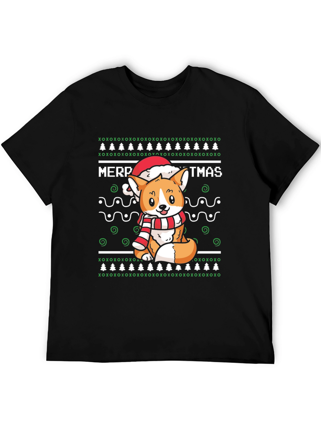 Christmas Corgi Dog Unisex T-Shirt