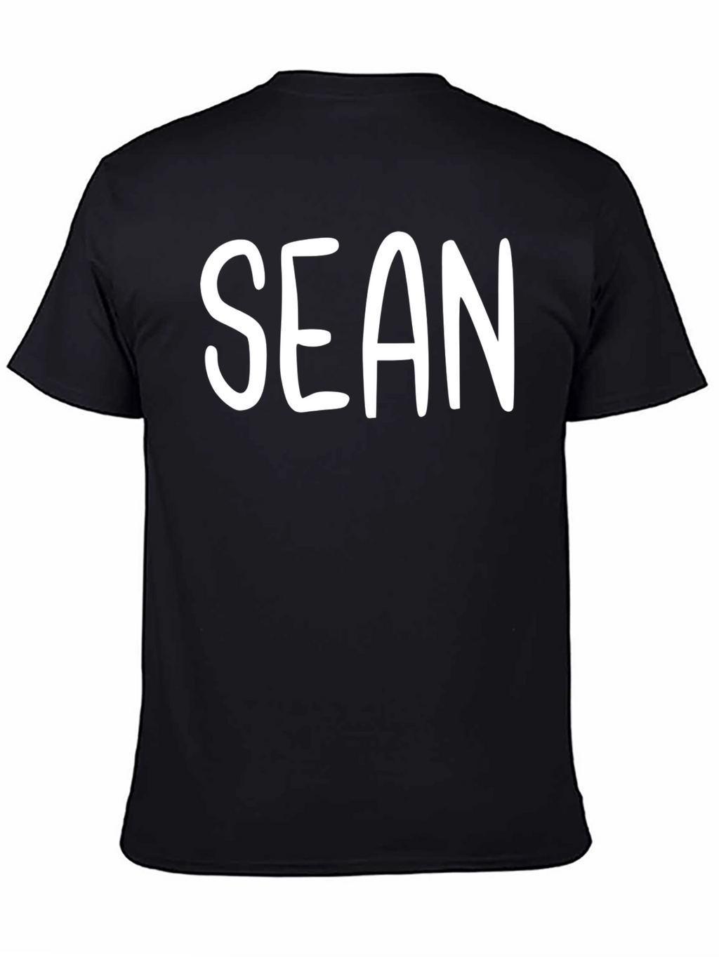 Personalized Sean Mens Black T-Shirt