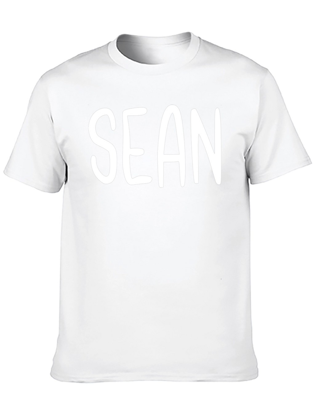 Personalized Sean Mens Black T-Shirt
