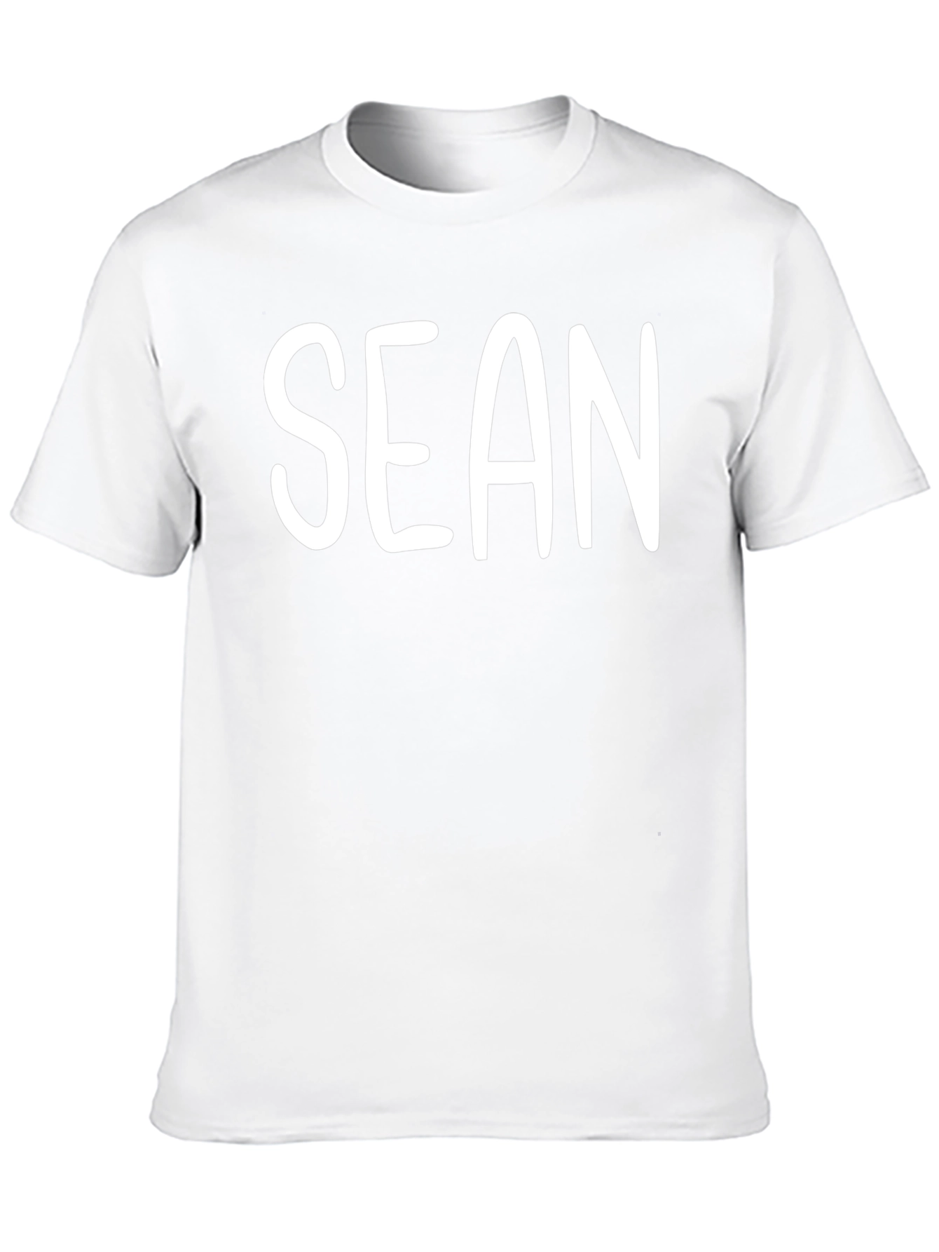 Personalized Sean Mens Black T-Shirt