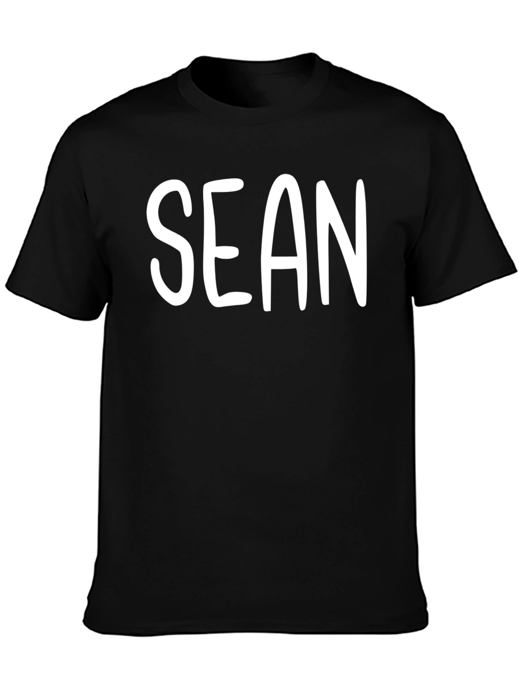 Personalized Sean Mens Black T-Shirt
