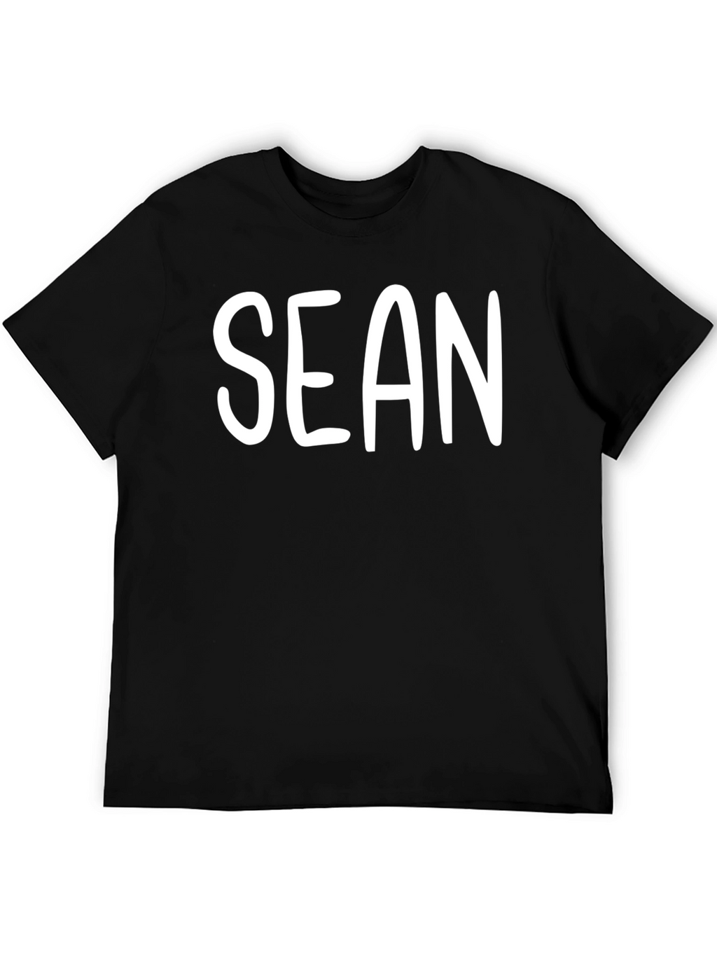 Personalized Sean Mens Black T-Shirt