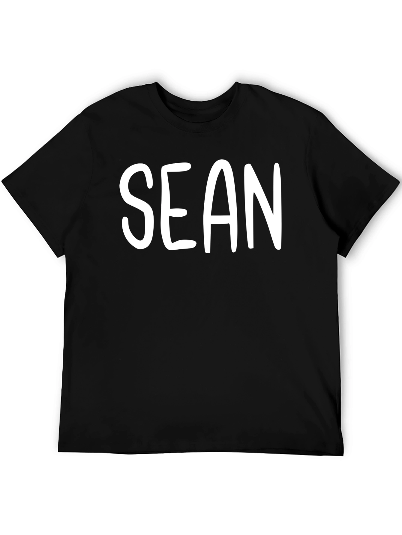 Personalized Sean Mens Black T-Shirt