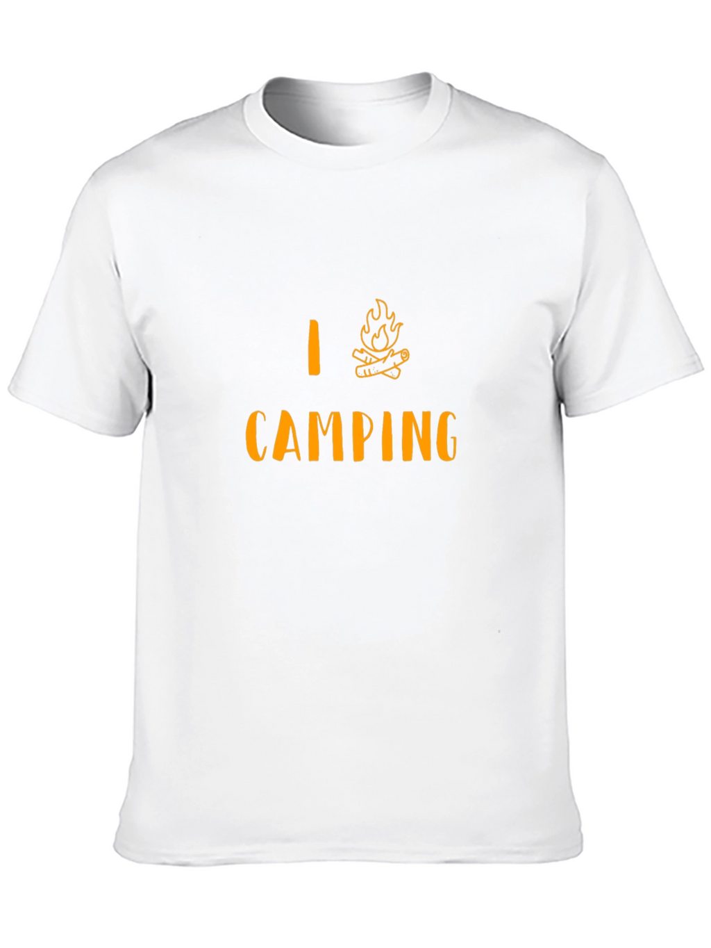 I Love Camping T-Shirt - Campfire Design