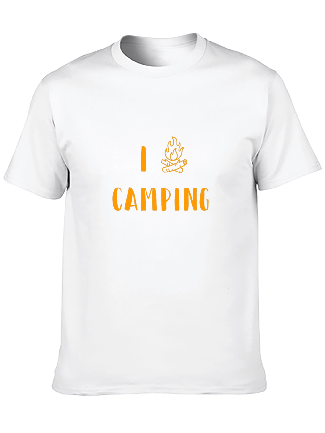 I Love Camping T-Shirt - Campfire Design