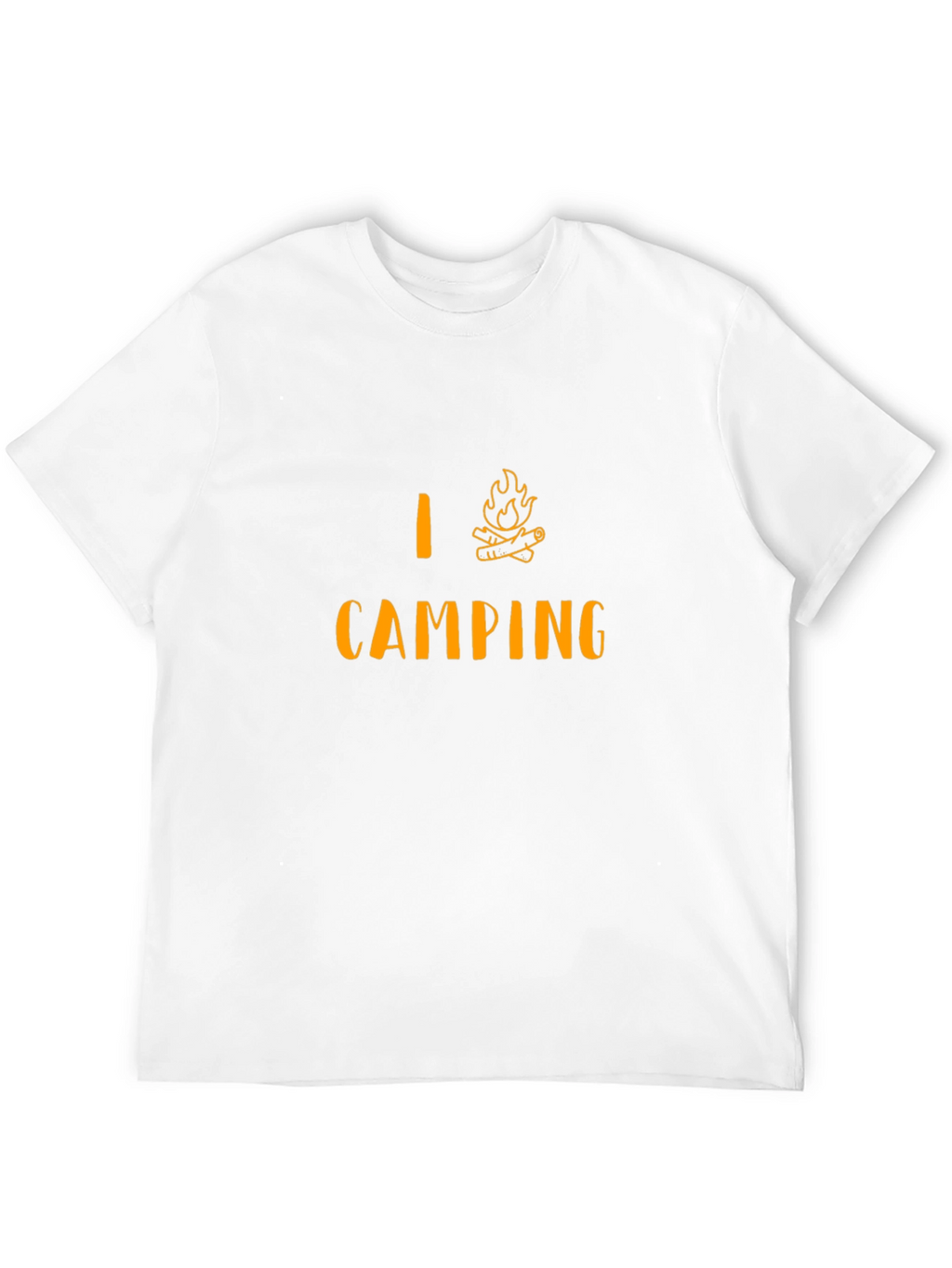 I Love Camping T-Shirt - Campfire Design