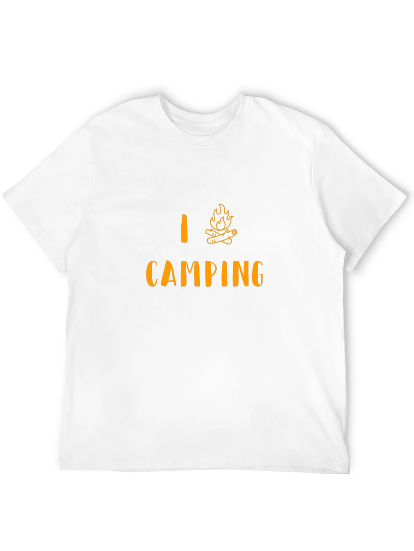 I Love Camping T-Shirt - Campfire Design