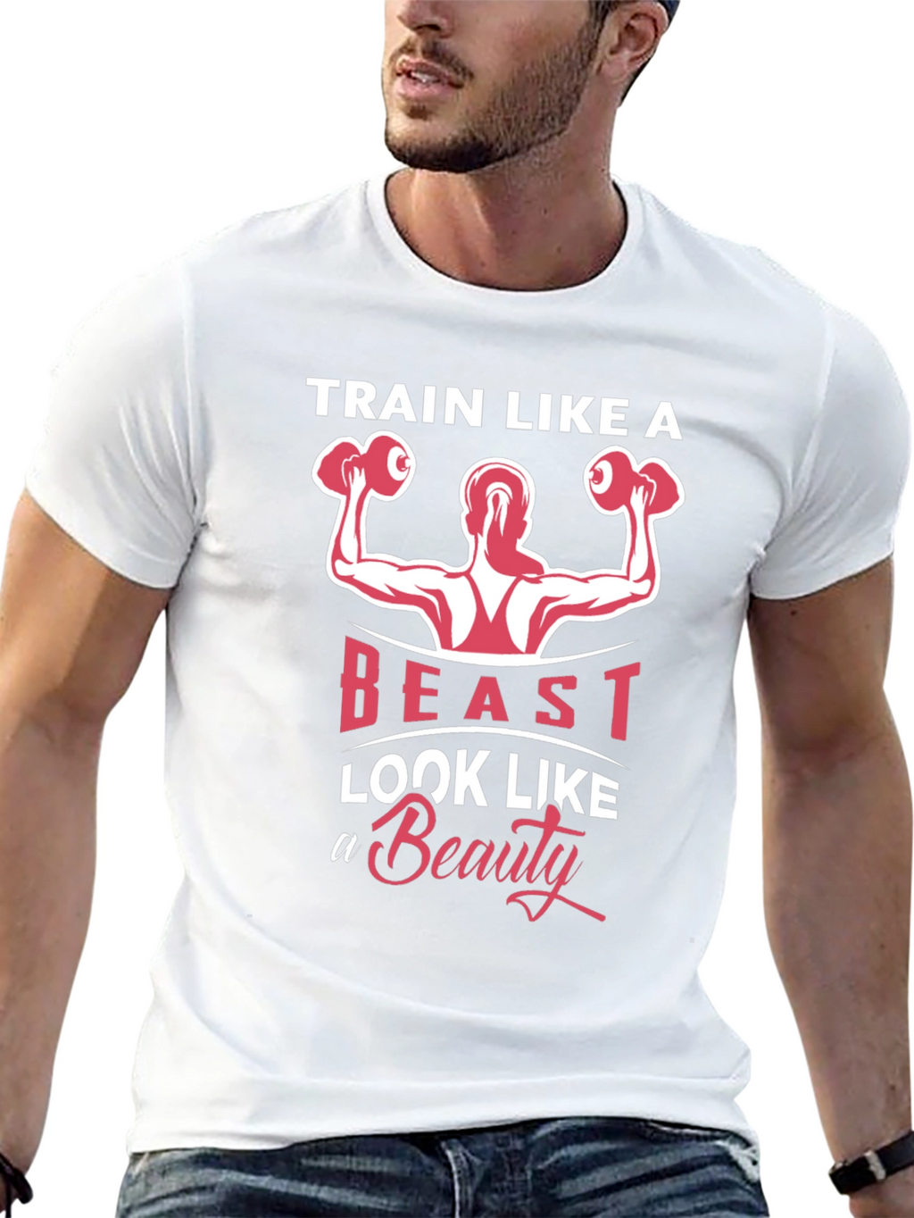 Train Like a Beast T-Shirt - Fitness Motivation Tee
